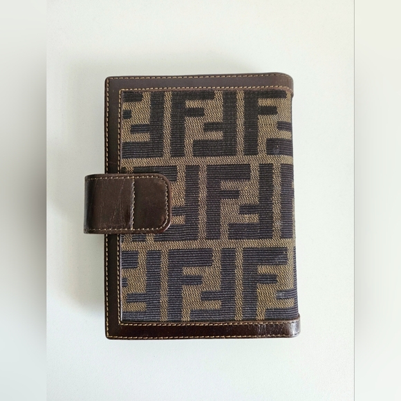 Fendi Brown Zucca Agenda Cover With Booklet - Picture 2 of 10